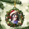 Decorações de interiores Carro Cão de Natal Pingente de mochila Acessórios de mochila PET PO PO ORNAMENTO LIGHTWESENT Com adorável design para decoração