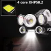 NIEUW SUPER HELDE BICTICE LICHT XP50.2 Krachtige LED-koplamp Zoom Koplamp 18650 Batterij Roodblauw en witte koplamp 5s-2055 Yunmai