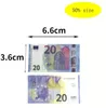 Accessoire de copie d'argent Euro Dollar 10 20 50 100 200 500, fournitures de fête, faux billets de film, Collection de jeu, 100 pièces/paquet, 785L