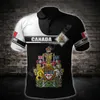 PLstar Cosmos Canada Drapeau Emblème National Impression 3D Été Homme Polos À Manches Courtes Mâle Casual Wear Marque T-shirt Style C36 220708