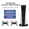 M5-PS5 비디오 게임 콘솔 향수 호스트 4K 레트로 게임 박스 200000+ 클래식 게임 2.4G PS1/CPS/FC/GBA 어린이 선물 용 무선 컨트롤러
