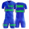 Custom Soccer Jerseys 2022 Customized Logo Team Badge och Sponsor Personlig Anpassning Fotbollskjortor Satser Matchande Socks Män Kids Jersey Kit