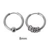 Hoop Huggie 8mm-20mm Titanium Steel Circle Earring brosk Piercing örhängen Huggiehoop Dale22