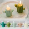 창조적 인 선인장 촛불 손으로 만든 콩 콩을위한 홈 장식 po props diy candle 생일 선물 기념품 sn4517