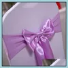 Sashes Gold Spandex Stoel Sash Band Blue Pink Stretch 15 kleuren voor Decoratie Drop levering 2021 YYDHHOME OT4YO