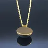 Pendant Necklaces Green Opal Stainless Steel Charm Necklace Women Gold Color Small Pendants Jewelry Chaine Acier Inoxydable NSG1S04