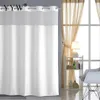 1 pièces rideaux de salle de bain rideau de douche imperméable grand el écrans de bain lourds imperméables à la moisissure blanc rideaux de douche295o5670128