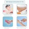 Exfoliante Soft Sponge Body Scrubber Bath Exfoliating Scrub Sponges Shower Brush Body Skin Cleaner Dead Skin-Remover F0722