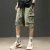 Men's Pants Men Multi Pocket Cargo Shorts Streetwear Military Short Summer Mens Hip Hop Fashion Harajuku Ins Casul Bermuda ShortsMen's Drak2