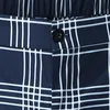 Pantalones a cuadros de otoño informales para hombre, pantalones pitillo con cremallera y cintura elástica, traje de negocios a la moda para hombre 220325