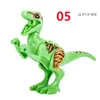 Jurassic Dinosaurs Block Toys World Tyrannosaurus Rex Pterosaur Velociraptor Assemble Building Blocks Gift for Boys Kids