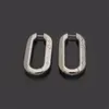 2022 Ny guldpläterad hoop varumärke klassisk V -brev örhänge designer för kvinnor 316l rostfritt stål smycken gåva