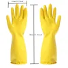 Schoonmakende handschoenen Dagelijkse huidverzorging Latex huishoudelijk werk niet-slip schone wasmiddel vaatwashandschoen effen kleur GCA13171