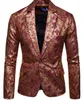 Slim Fit Blazer hommes nouveauté hommes Floral Blazers Floral robe de bal Blazers élégant mariage Blazer et costume veste Men245u