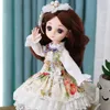 Dolls bjd bambola 16 palla giunti alla moda set up con bellissimi vestiti morbidi parrucca in vinile corpo femmina per ragazza regalo per bambini 220