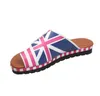 Hausschuhe Frauen Sommer PU Flache Farbe Plus Größe Set-Toe Sandalen GC922