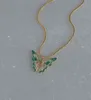 Fairytopia Elina Green Butterfly Necklace-Magical-Best Gift-Best Friend Gift-Butterfly-Mariposa 목걸이