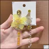 Brincos de lustres de candelabro Jóias de joias Mengjiqiao Cristão de flores assimétricas de luxo coreano para mulheres meninas elegantes pearl tassel oorbellen