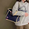 Evening Bags Women Canvas Shoulder Large Ladies Shopping Cotton Cloth Fabric Grocery Handbags Harajuku Books for Girls 220428