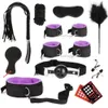 Bdsm sexyLove ensemble BDSM Kits adultes jouets pour femmes hommes menottes pinces à mamelon fouet fessée métal Plug Anal vibrateur bout à bout