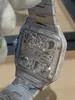 Chinese diamond custom hip hop trend high quality movement jewelry watch AA30
