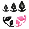 NXY Anal Toys 5pcs Zestaw silikonowy tyłek wtyczek dildo dildo seks dla kobiety mężczyzn odbytu prostaty narzędzia Dilator Gay Trainer Shop 220506