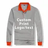 Polo Shirt Men And Women Casual Cotton Long Sleeve Jerseys Spring Autumn Men s Polos Custom Printing Your Own Design Text 220713
