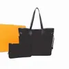 Дизайнерские кожаные сумки Женские сумки Высококачественная женская сумка через плечо Роскошная сумка для покупок Кошелек для монет 2 шт. / Компл. M40157 M45685