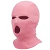 Berets Custom Logo Text Embroidery Full Face Cover Ski Mask Hat Balaclava Army CS Windproof Knit Winter Warm Unisex DropBerets