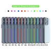 Casos telefônicos transparentes de duas cores resistentes para iPhone 14 12 11 11 Pro xs máx.
