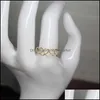 خواتم العنقودية مجوهرات اليدوية شكل قلب الذهب مملوءة هدية عيد بوهو أنيل أنيل أنيلوس موهير باجي فام للنساء H1011 قطرة التسليم 2021
