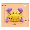 Baby Crawling Crab Pull Back Toys Cute Classic Clockwork Plastic Crawl Crab Wind Up Game Bathing Toys for Child