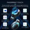 TWS F9 Trådlöst öronbryggor hörlurar Bluetooth 5.0 Stereo Touch Control Waterproof Sports Music Headhones med mikrofon F9-5C öronsnäckor