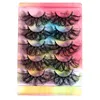 Thick Cirsscross Mink False Eyelashes 5 Pairs Set Soft & Vivid Reusable Hand Made Multilayer Fake Lashes Extensions Easy to Wear 8 Models DHL