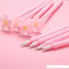 Kwiatowe długopiski wiśniowe Kwiat pen z neutralnym piórem pióro