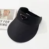 2022 P 디자이너 빈 바이저 짚 모자 럭셔리 신사 모자 최고 품질 남성 여성 태양 모자 3 색 6352437