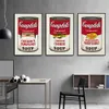 Campbell Soup Conserves Décoration Murale Pop Style Affiche Toile Peinture et Salon Mur Art Imprimer pour Moderne Décor À La Maison