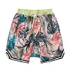 Shorts d'été pour hommes Shorts de plage hawaïens Hip Hop lâche goutte courte florale