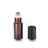 5ml vide verre rouleau sur bouteille visage yeux massage rouleau bouteilles mini voyage parfum huile essentielle cosmétique stockage bouteilles BH6591 WLY