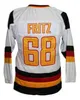 MThr # 11 scheibler # 68 fritz Team Germany Retro Classic Maglia da hockey su ghiaccio Mens cucita personalizzata qualsiasi numero e nome