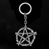 Pendentif Colliers Lucifer's Mark Pentagram Steampunk Gothique Bijoux Sorcellerie Amulette Occulte Wiccan Collier DropPendant