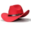 Berretti grandi grandi taglie forti 61 cm Donne vintage uomini lana larga brim cowboy cowgirl western bowler cappello da boccia con cappello m lettera in pelle bandbet in pelle