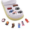 Kinderaccessoires wie Schmuck Neue PVC-Weichgummischuhe der Speed Race-Serie, verziert mit Crocs-Schuhknopf-Persönlichkeitshandband