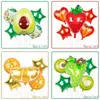 Decoração de festa alumínio alumínio Fruit Balloon Watermelon Pineapple Hawaii Birthday Friend Children Toy BalloonParty