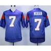 WSKT Men's 7 Alex Moran Jersey Blue White Mountain State BMS TV Movie Jerseys 54 Kevin Thad Castle Embroidery S Sports Shirts Size S-4XL