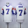 Uf CeoC202 7 Alex Moran 54 Thad Castle Football Jersey Blue Mountain State BMS TV Show Goats Double Stitched Name and Number