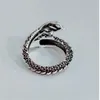 Dragon Ring Vintage Mode Gothic Punk Oude Draak Mannen Sieraden Opening Ring Thai Zilveren Vriendje Gift Party GC1393