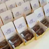 Yellow Chocolate Candy Boxes With Ribbons Birthday Wedding Party Favor Wedding Presentväskor Brudduschparty Supplies MJ0501