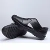 breathables Summer Men Hollow Hole Antiskid Sandals Breathable Split Sandal Leather Trend Ankle Wrap Mens Casual Loafer Shoe Wholesale Shoes I2y0#