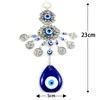 Turkish Blue Eyes Amulet Wall Protection Hanging Decoration Lucky Pendant Wind Chimes Ornament Garden Home Decorations 220813